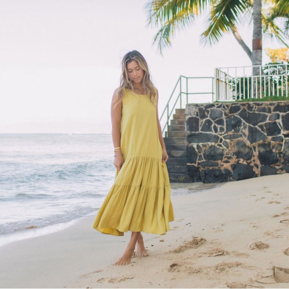 Yireh Lucca Dress Turmeric Yellow Medium
